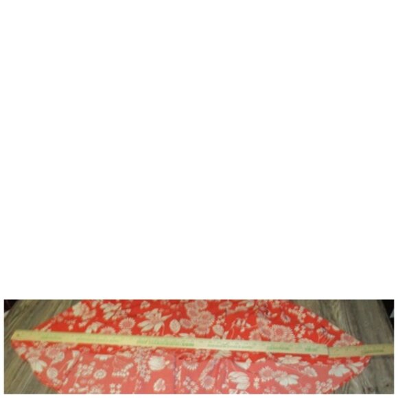 Urban Outfitters Dress Medium Orange Daphne Wrap Midi Floral V-Neck Boho Fall - Picture 7 of 10